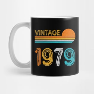 Vintage 1979 Happy 44th Birthday Retro Mug